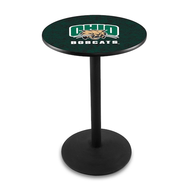 42" Blk Wrinkle Ohio University Pub Table